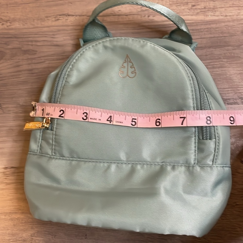 Biossance women’s mini backpack purse bag green light travel Athlesiure nwot - Picture 7 of 8